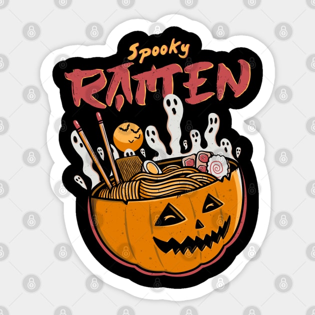 Spooky Ramen Sticker by Eilex Design